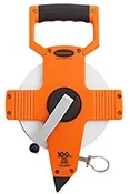 Keson NR18100 100 Ft. Steel Tape with Nylon Coating In Inches - Plastic Housing