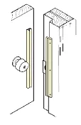 Don-Jo / Latch Protector / 12" Height / In-Swinging Doors
