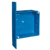 20 Cu. In. 4" Square ENT Box with PVC Support Flange and ½" and ¾" Concentric Knockouts (box of 15) — Habitat for Humanity Troup County