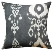 Nora Grey Ikat Pillow