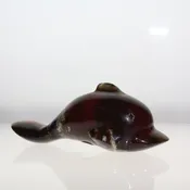 Amber Dolphin Carving — Imperial Gems