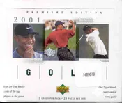 2001 UPPER DECK GOLF HOBBY 12CT CASE