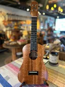 Plain Koa Concert Ukulele – Solid Koa, Ebony Fretboard, Low G