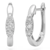 0.5ct 14K White Gold Lab Grown Diamond Earrings