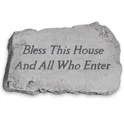 10" Garden Stone - Bless This House and All Who Enter
