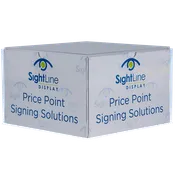 4-Way Sign Holder Display Cube