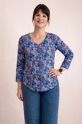 3/4 Sleeve Vneck Sweater