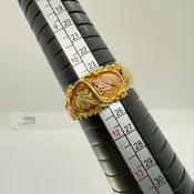 Gold Creek Black Hills Gold Men's Ring, 10K, Size 11