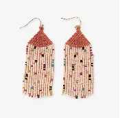 Agnes Beaded Earrings Desert