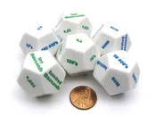 12 Sided Jumbo Place Value Dice -- 50/Bag
