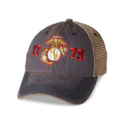 1775 Eagle, Globe, and Anchor Mesh Back Hat - Navy
