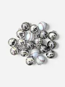 1.5" PINK AND SILVER ORNAMENT SET — Hook Props
