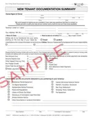 10 New Tenant Documentation Summary