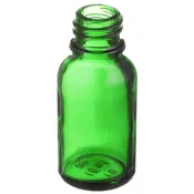 0.5 oz Green Glass Boston Round Dropper Bottle 18 mm Special Neck Finish