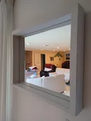 Concrete Bauhaus Rectangle Mirror