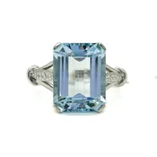 Vintage Aquamarine Ring