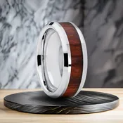 8 mm Tungsten with KOA Inlay Model #1025