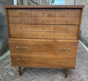 Four drawer high chest long dresser by Johnson Carper — Dig This