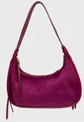 Ahdorned - Sara Vegan Shoulder Bag with Tassles Burgundy