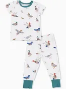 Angel Dear 2 PC Short Sleeve Loungewear Set in Duck print
