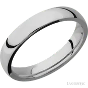 4 mm wide Domed Titanium band.