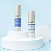 Eye Wrinkle & Dark Circle Treatment Set: Ageless Serum & Peptide Gel