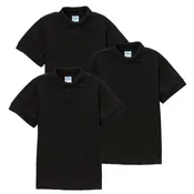 Boy's Premium Quality Pique Polo Uniform Shirt Short Sleeve  3Pack 5-18 BSU01