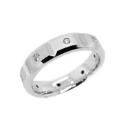 14k White Gold Band