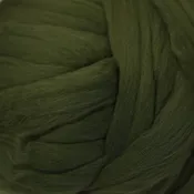 Merino solid dyed top - "Bottle Green"