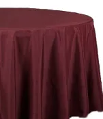 120 in. Round Table Cloth (Burgundy)