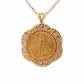 1/10th US Gold Coin Estate Pendant 090046