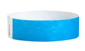 3/4" Solid Color Tyvek® Wristbands - Neon Blue