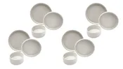 American Modern Dinnerware Set - 12 piece - Matte White