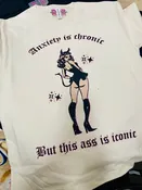 Anxiety Is Chronic Cream Heavyweight Tee
