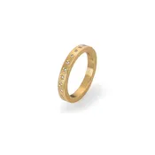 18K Yellow Gold Diamond Band