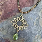 Love Burst with Green Garnets - one of a kind — K. DiResta Design