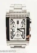 Bvlgari Rettangolo Chrono Steel Quartz Watch Ref #RTC49S