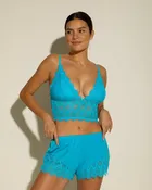 Allure Sleep Cami & Boxer | Constance Blue