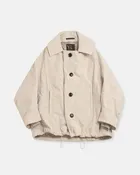 arranged 3/4 sleeve coat