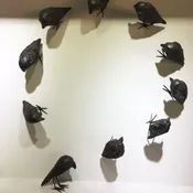 Ceramic Raven Sculptures by Mark Chatterley
