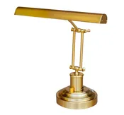 LED Piano Desk Lamp Antique Brass 14" Shade Adjustable
