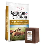 American Stockman - Big 6 Mineral Salt Bag - 50#