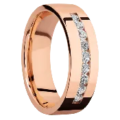 14K Rose Gold with Polish Finish
