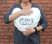 Personalizable Heart Warrior Gift Cardiac Pillow CABG