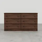 59″ 6 Drawer Dresser – Aspen Oak