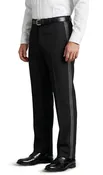 Black Slacks with Gray Striping