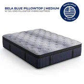 Bela Blue Pillowtop - Medium