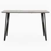 Akida Bar Table - Bar Table Faux Concrete / Black Powder