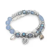 Blue Ice Stretch Fashion Bracelet Set