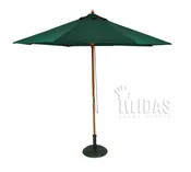 11′ Wood Market Umbrella Replacement Top – Hunter Green